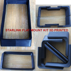 Flat Mount Kit Rectangular Starlink Dishy (Gen2) Roof Rack - Caravan - Camper