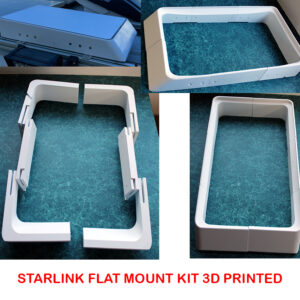 Starlink Flat Mount Kit Rectangular Dishy DYI White